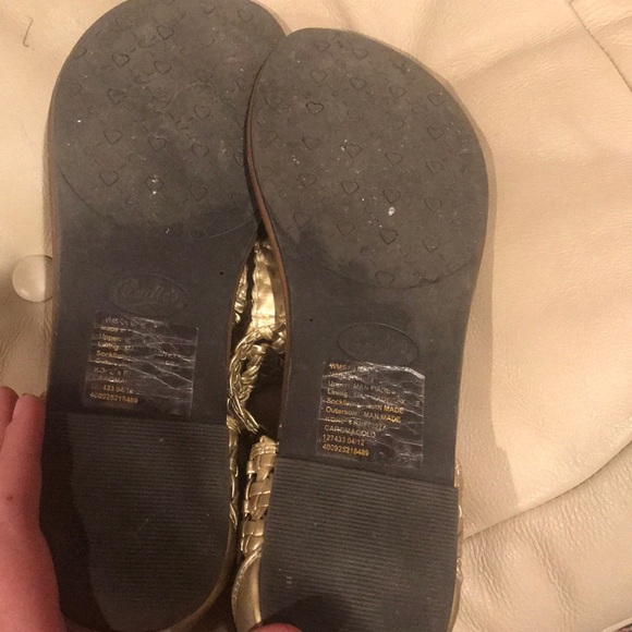 Gold braided sandals - Picture 4 of 4